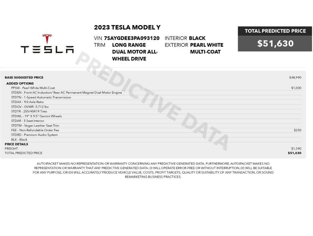 tesla model y 2023 7SAYGDEE3PA093120 image tesla model y 2023 7SAYGDEE3PA093120 image